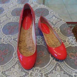 Marc By Marc Jacobs Red Glossy Patent Leather Ballet Flats Size 5.5M